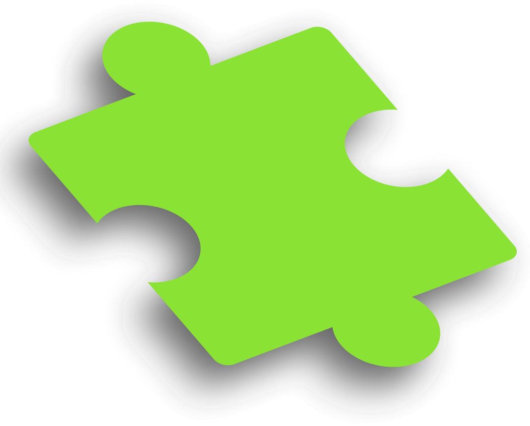 Puzzle Piece Green png transparent