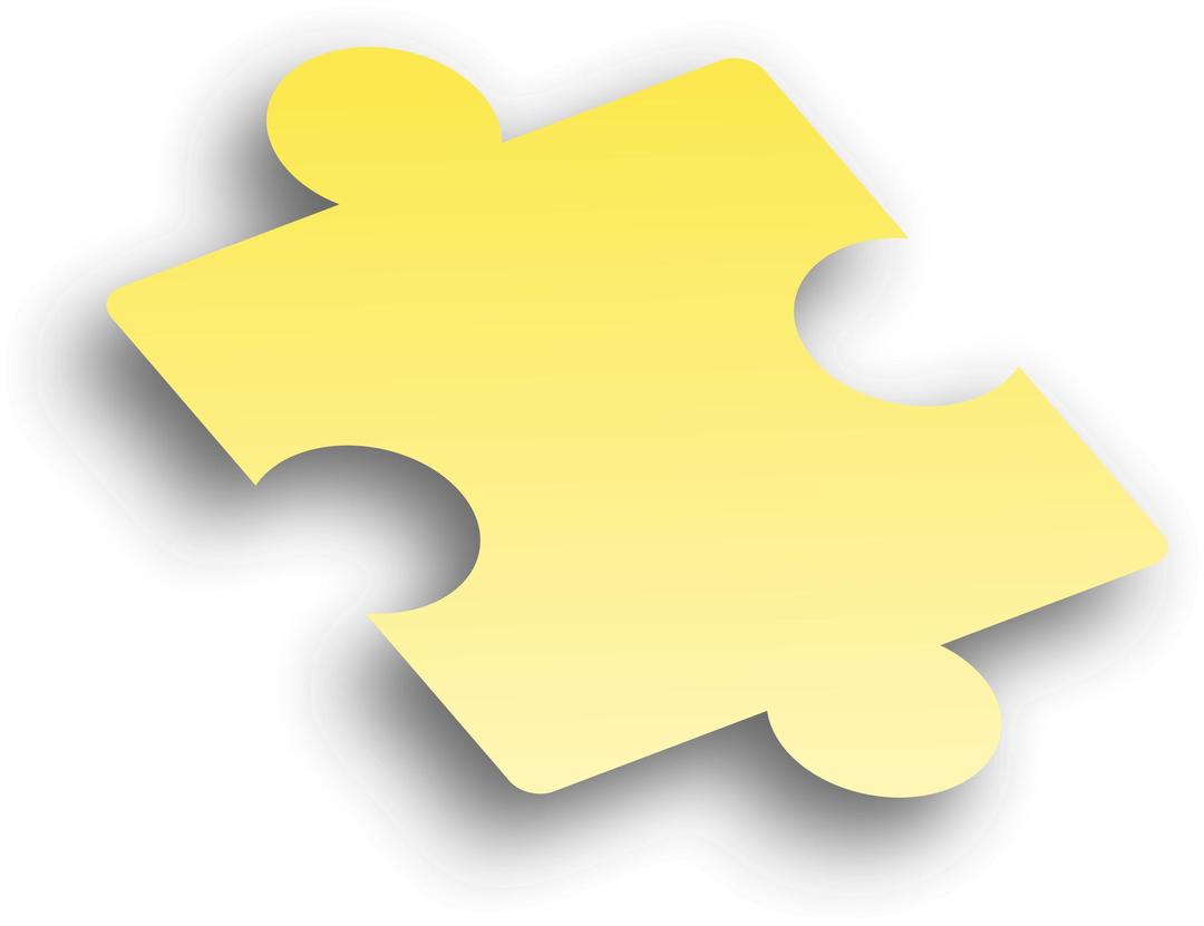Puzzle Piece Yellow png transparent