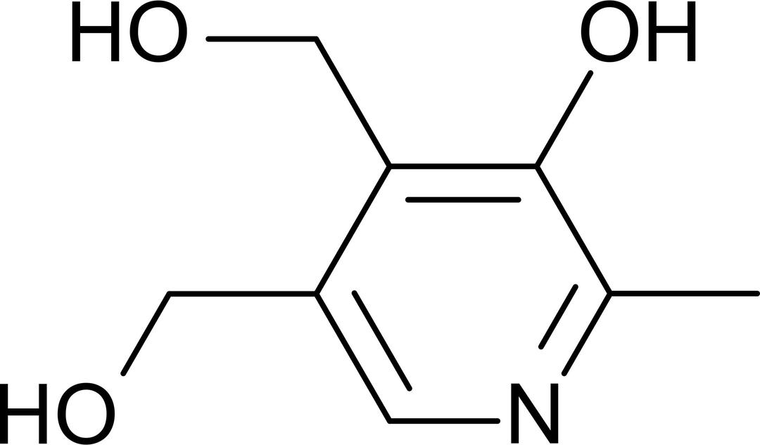 Pyridoxine Structure png transparent