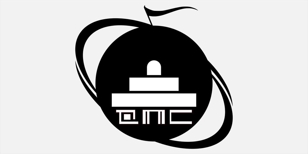 QMC.media branding black & white png transparent