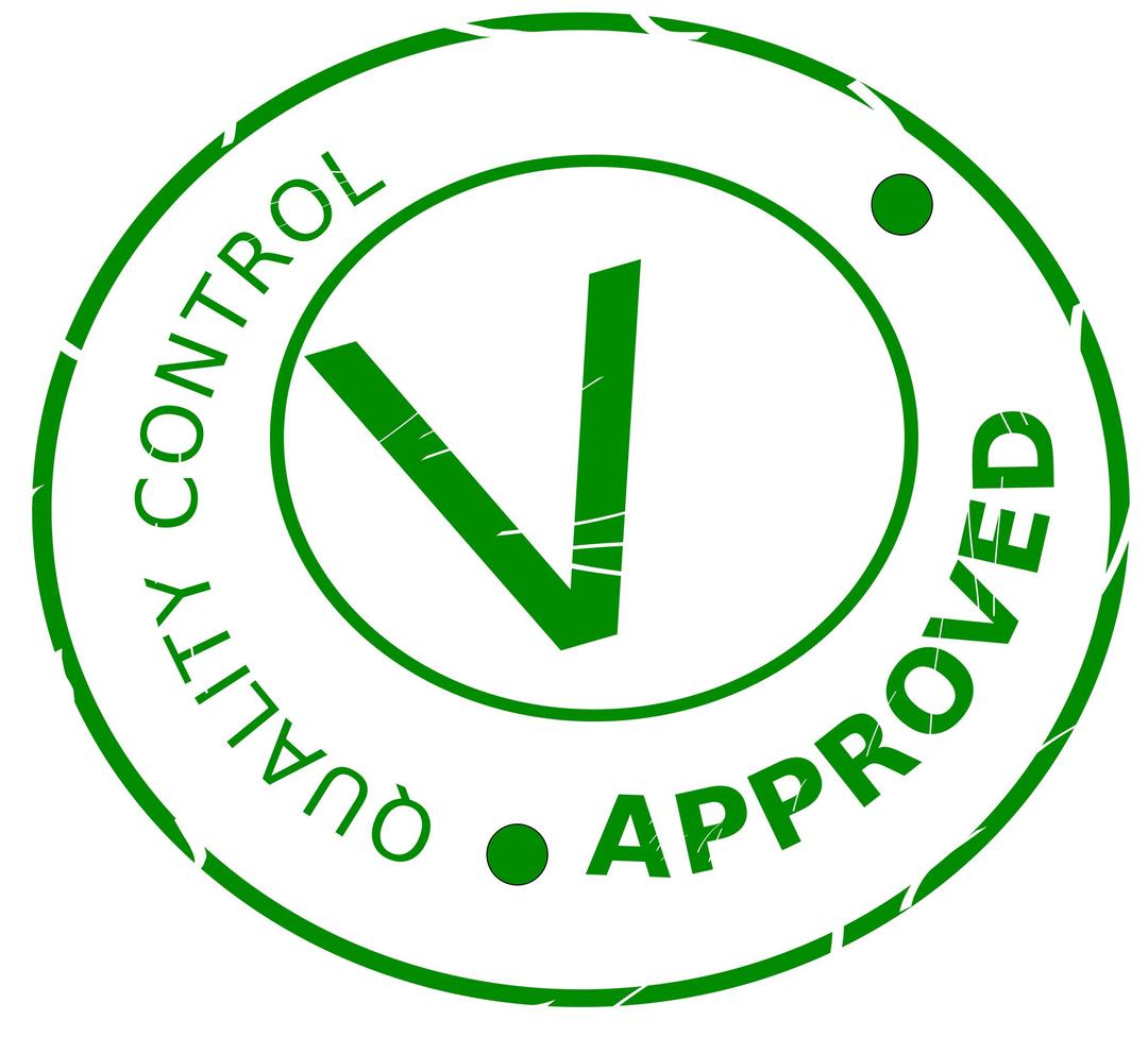 Quality control: approved png transparent