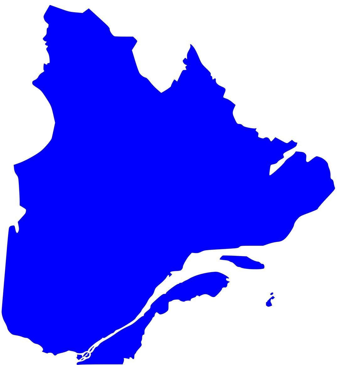 Quebec map png transparent