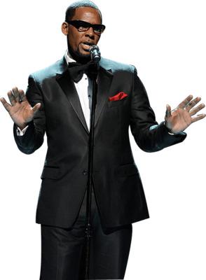 R. Kelly Singing Party Suit png transparent