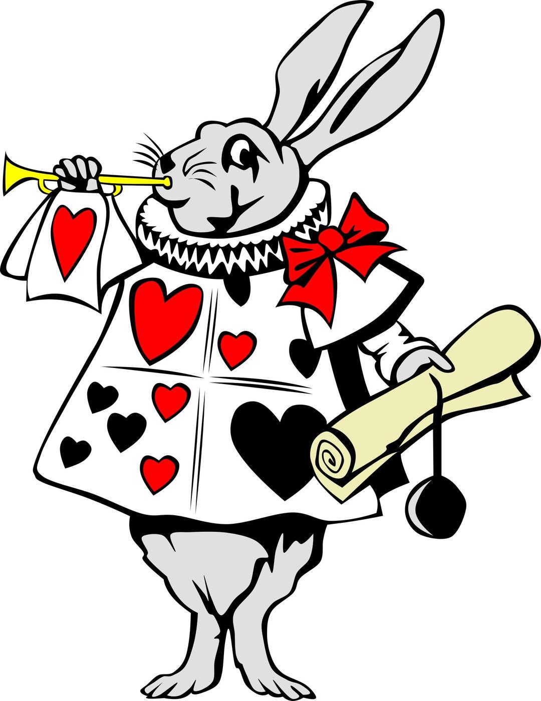 Rabbit from Alice in Wonderland png transparent
