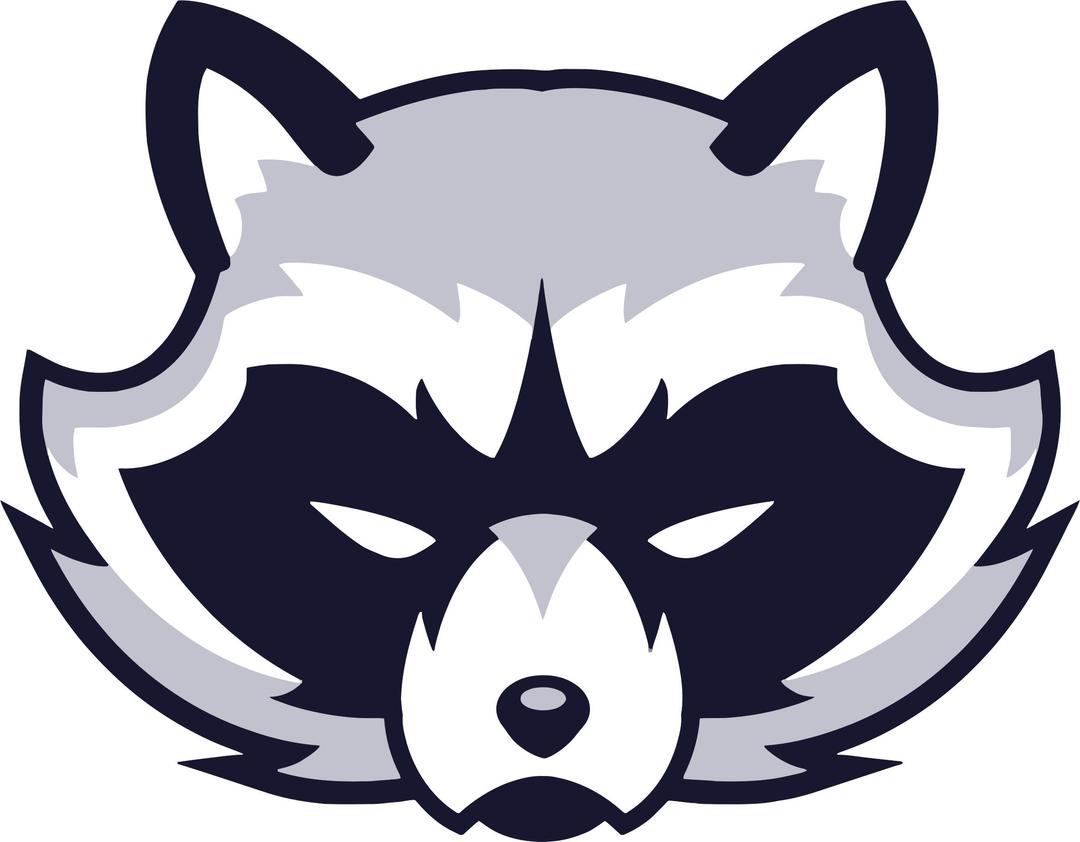 Raccoon Face Logo png transparent