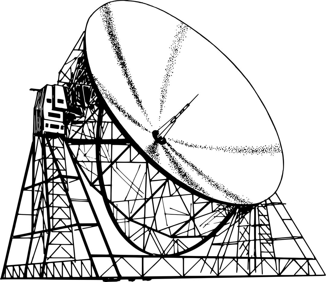 Radiotelescope png transparent
