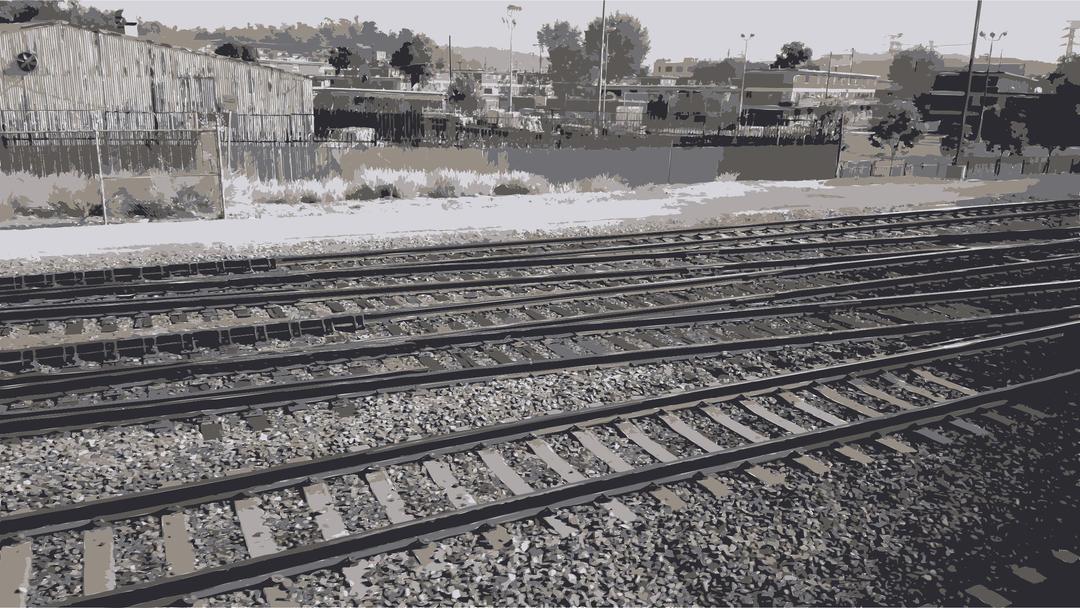 Rail road tracks for train png transparent