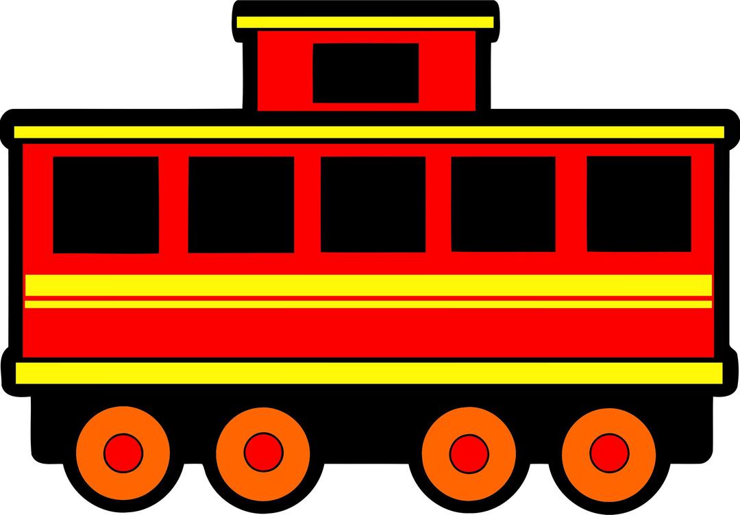 Railway carriage 2 (colour) png transparent