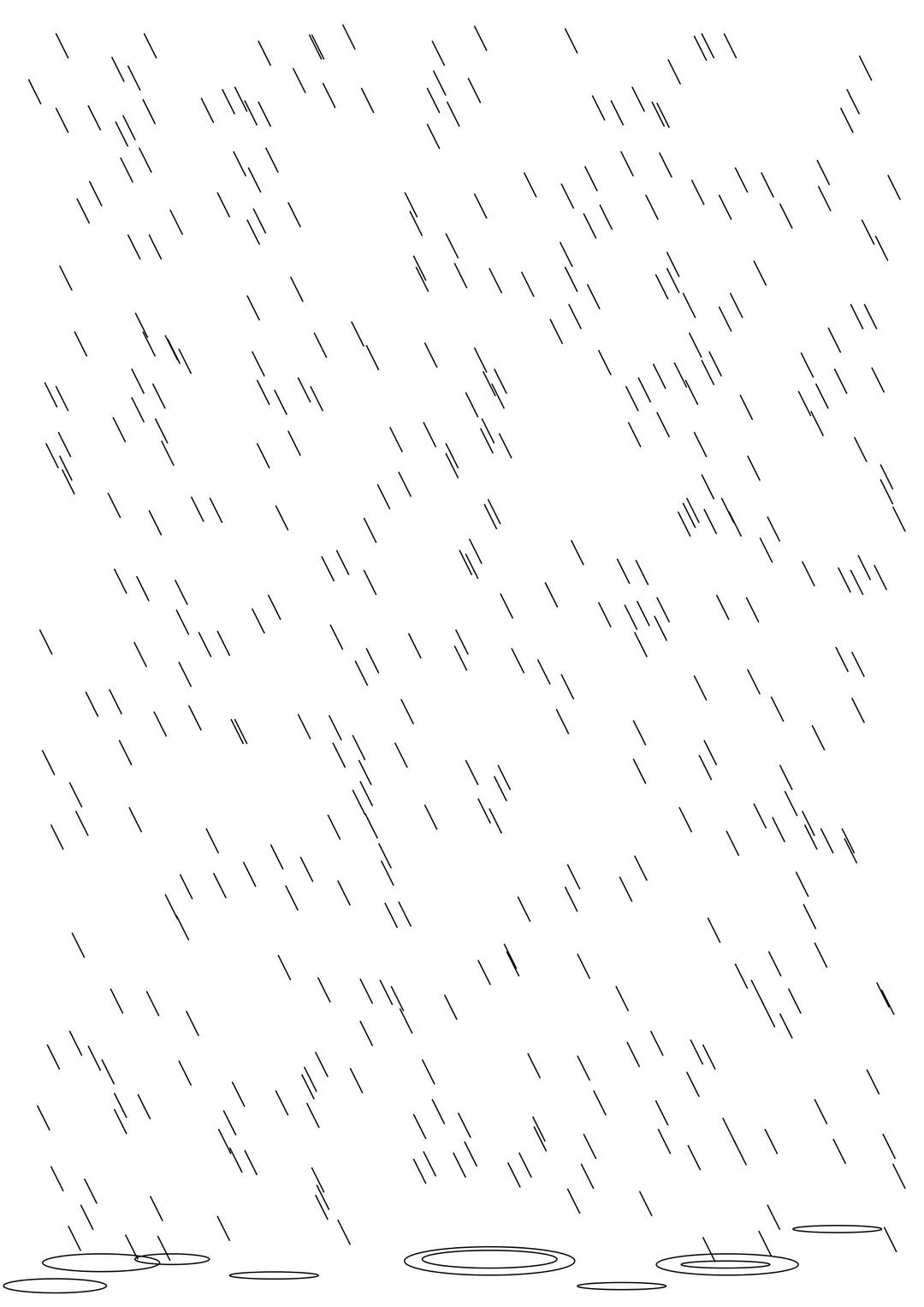 rain with puddle png transparent