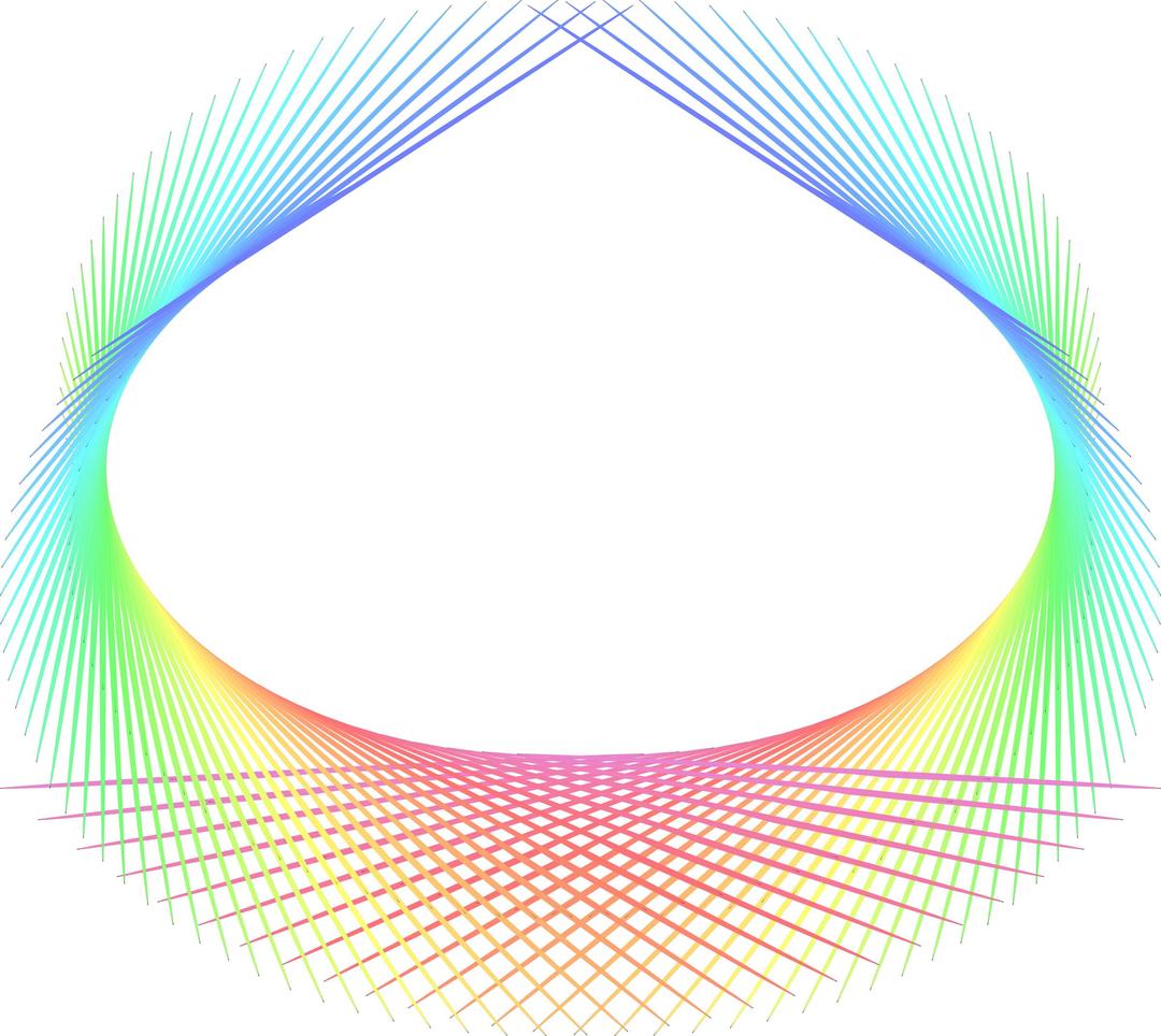 Rainbow abstract element  png transparent
