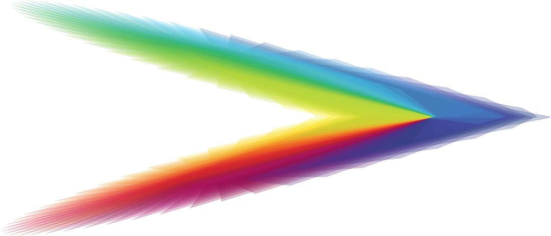 Rainbow Arrow png transparent