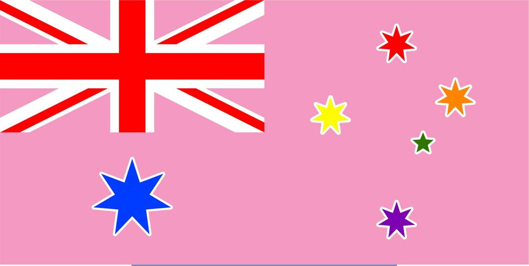 Rainbow Australia Flag png transparent