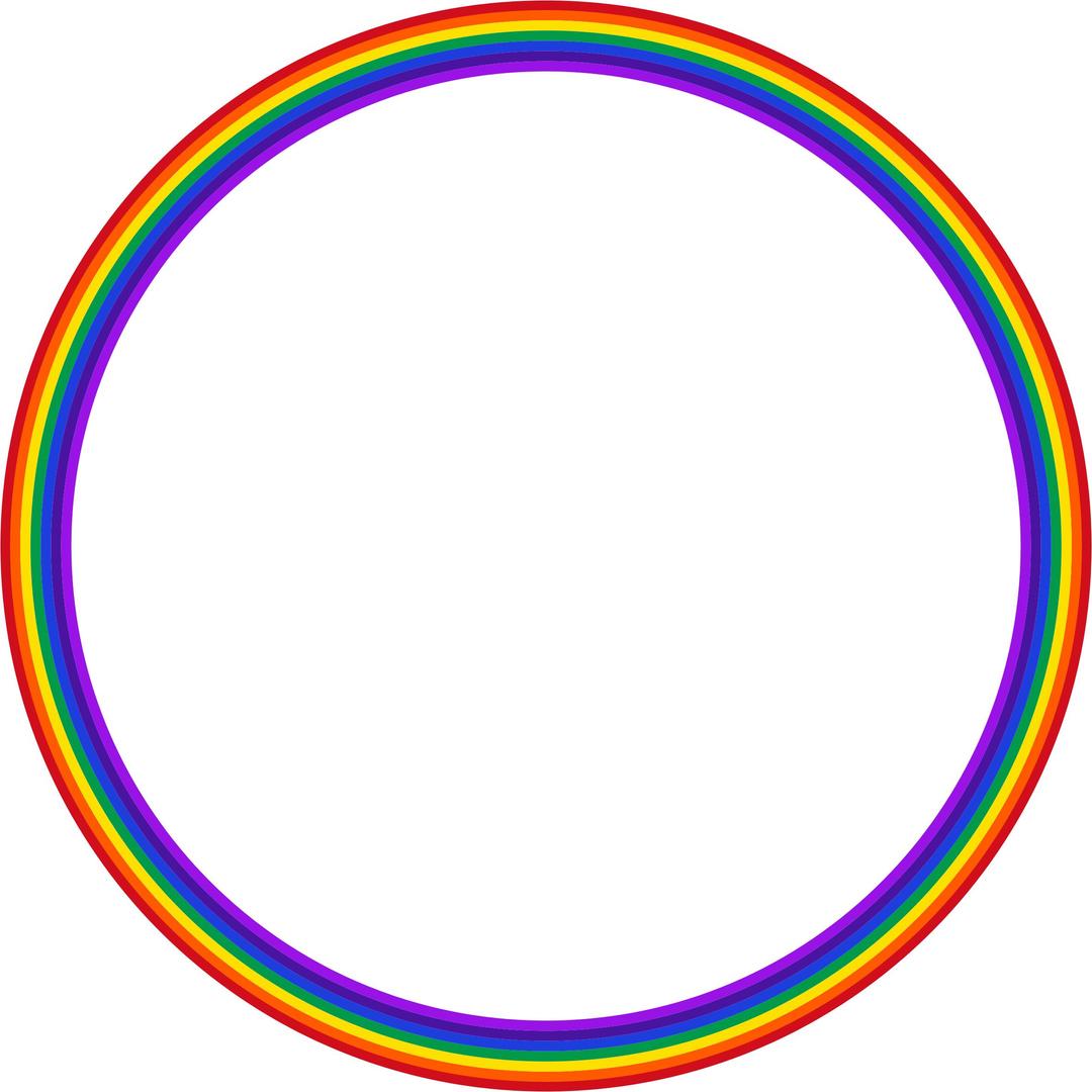 Rainbow Circle png transparent