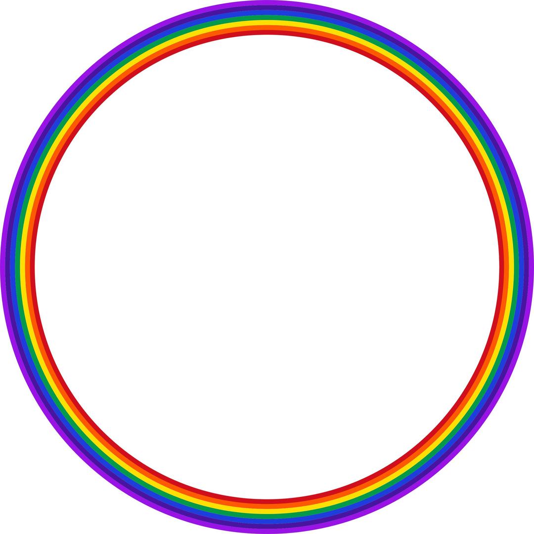 Rainbow Circle 2 png transparent