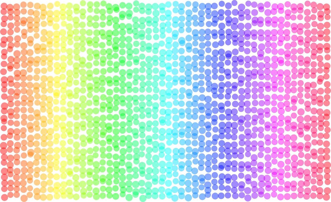 Rainbow circles pattern 01 png transparent