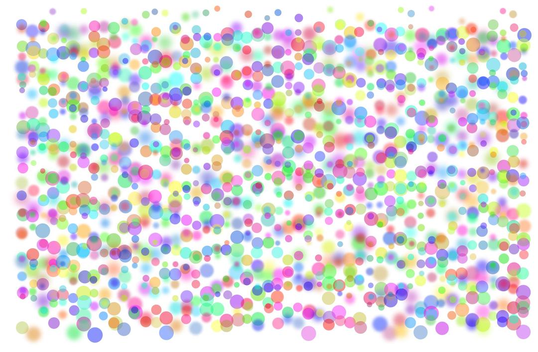 Rainbow circles pattern 05 png transparent