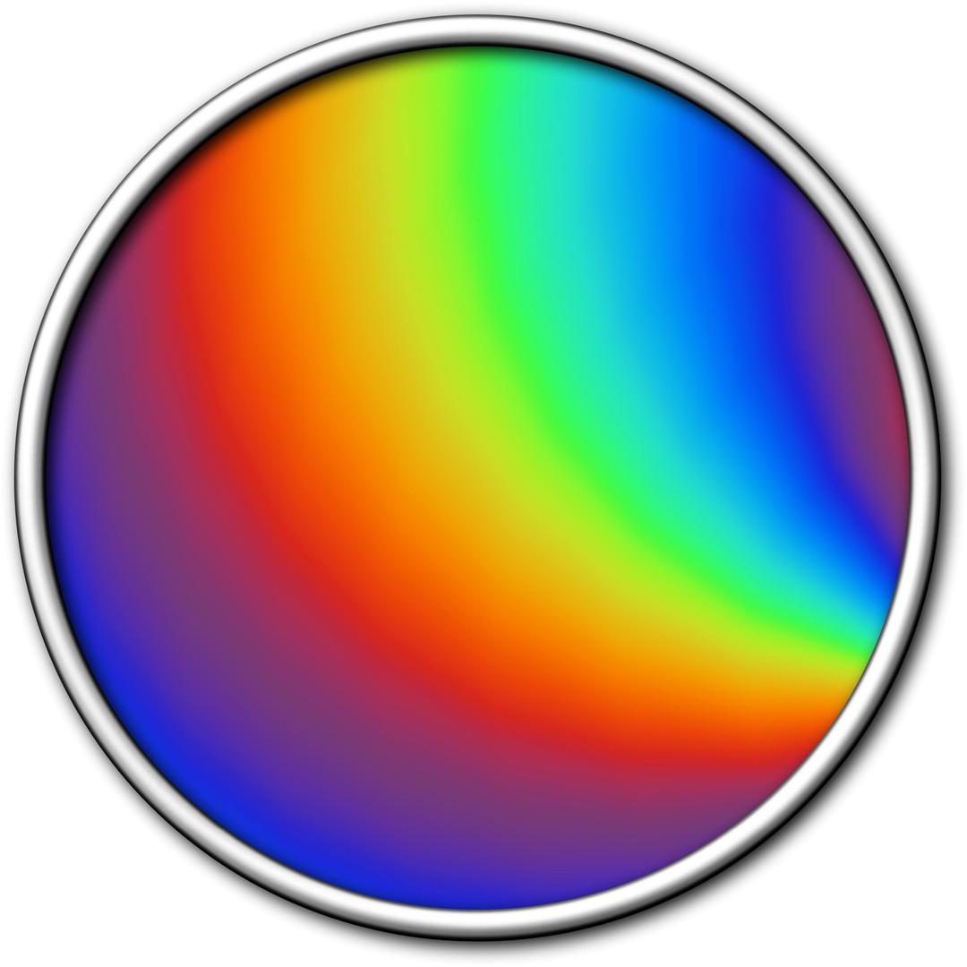 Rainbow disc png transparent