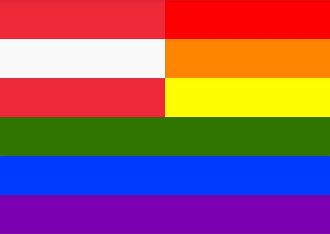Rainbow Flag Austria png transparent