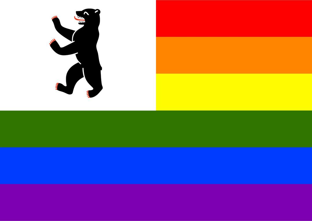 Rainbow Flag Berlin png transparent