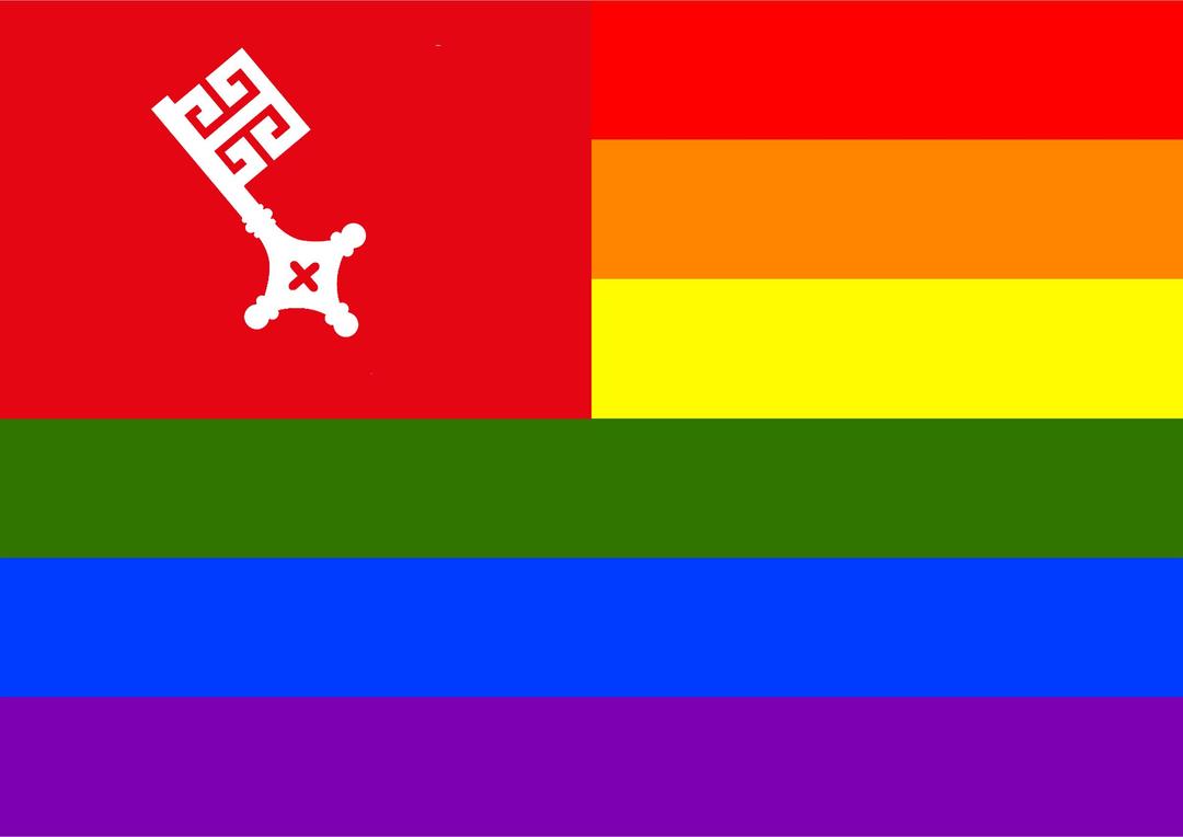 Rainbow Flag Bremen png transparent