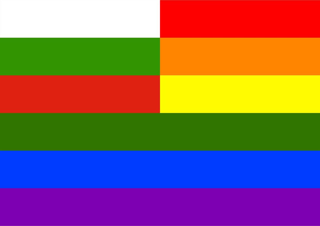 Rainbow Flag Bulgaria png transparent