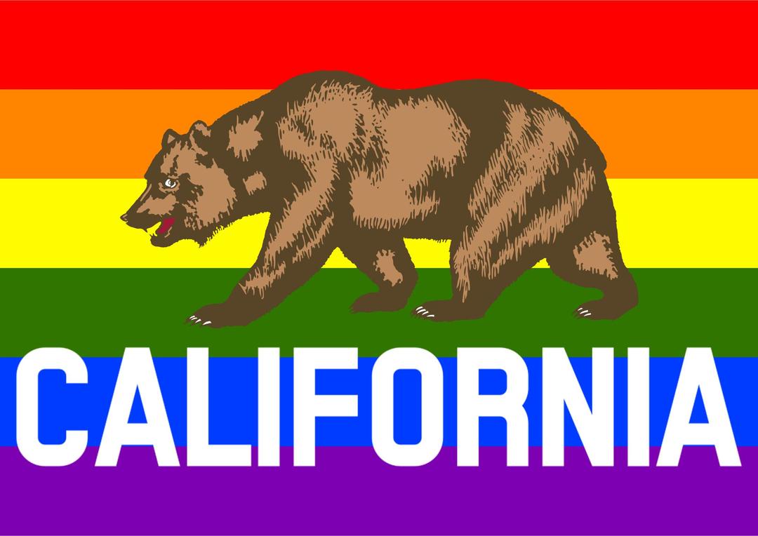Rainbow Flag California 2 png transparent