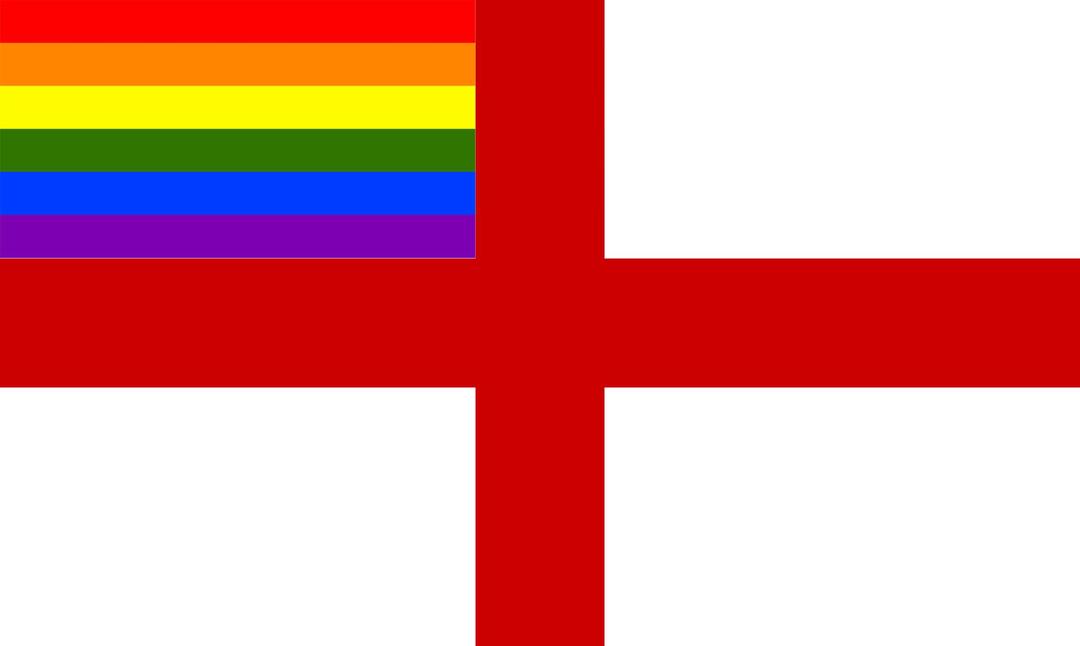 Rainbow Flag England  png transparent