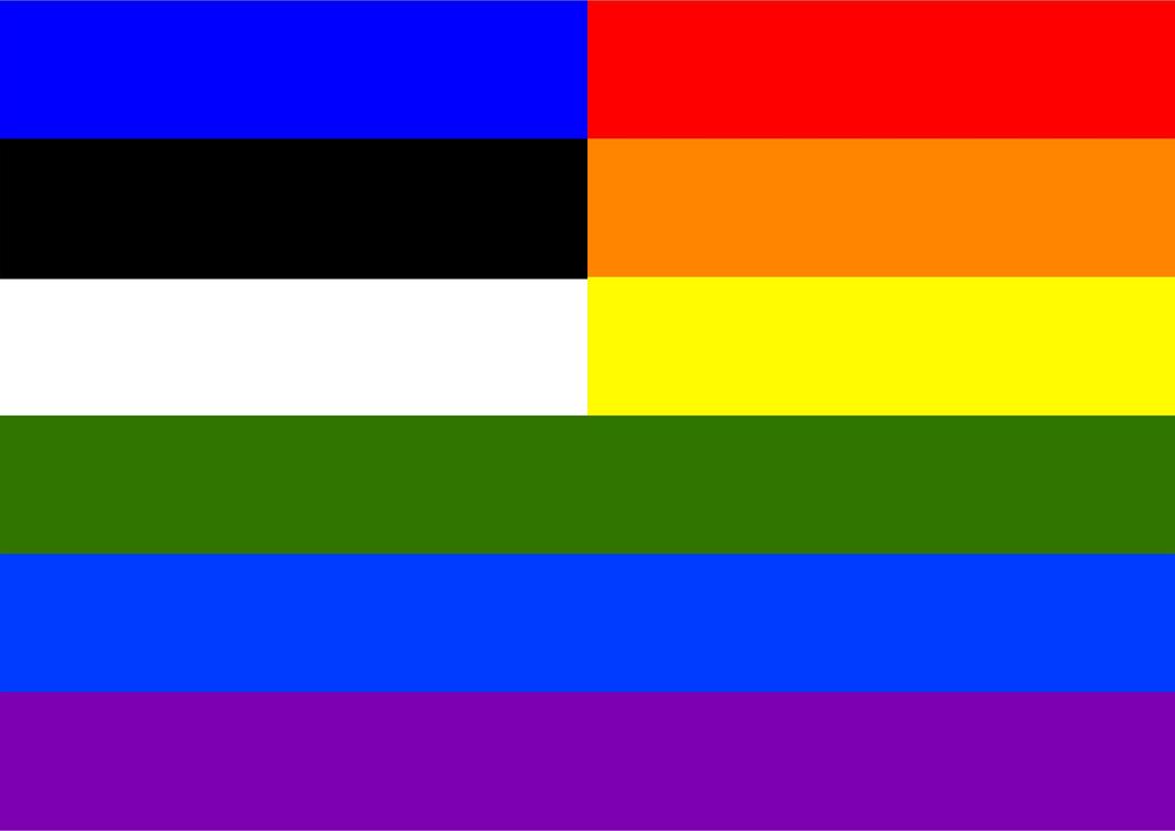 Rainbow Flag Estonia png transparent