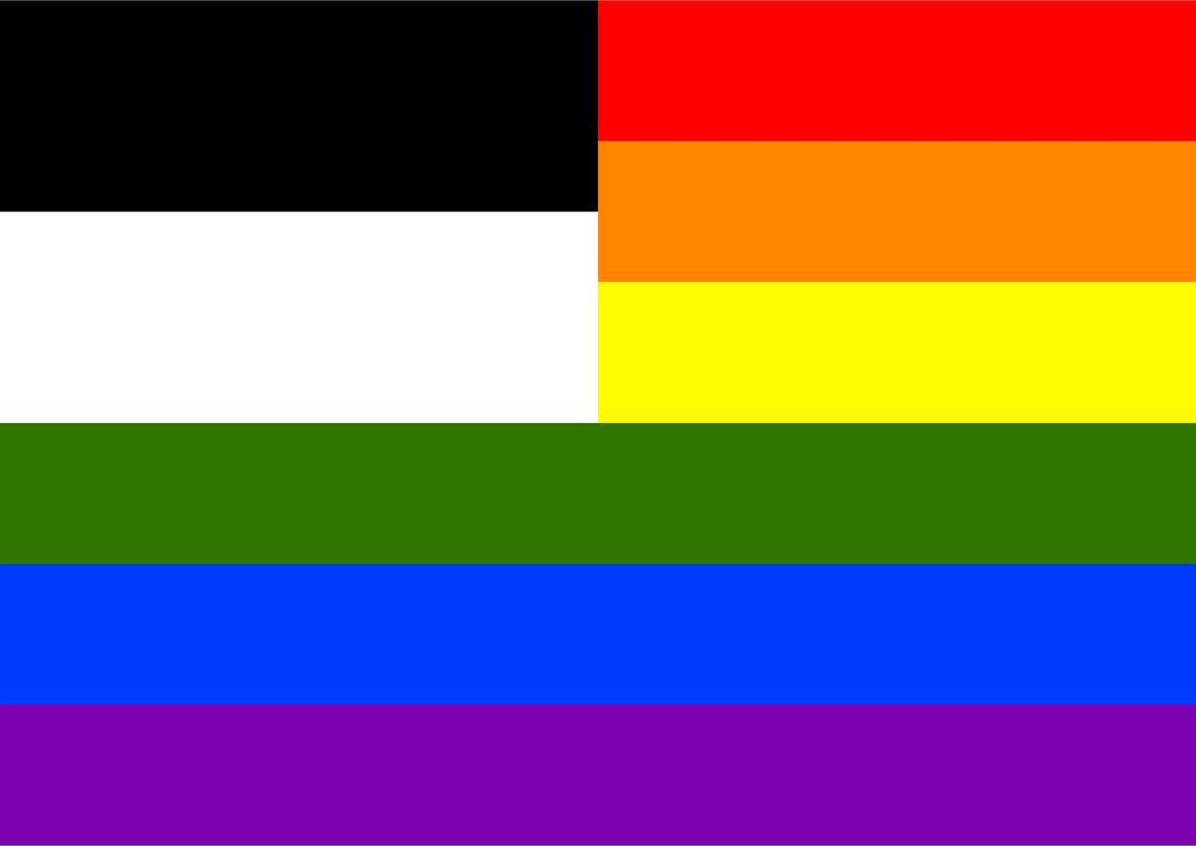 Rainbow Flag Fribourg png transparent