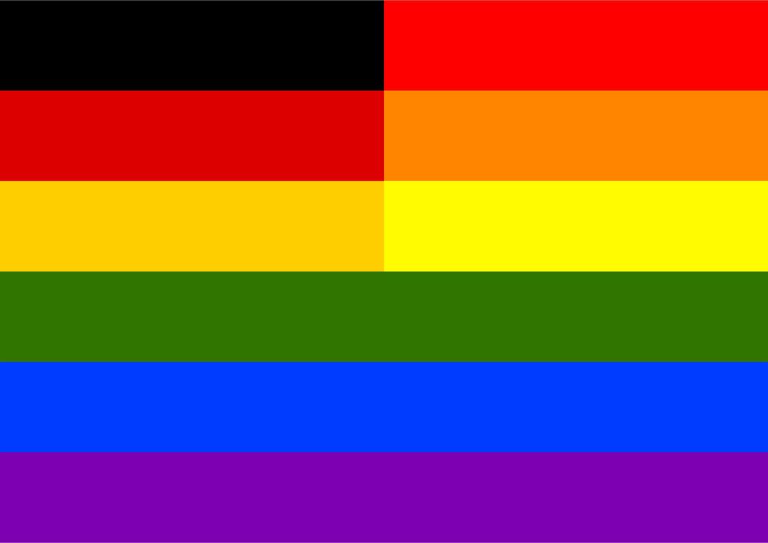 Rainbow Flag Germany png transparent