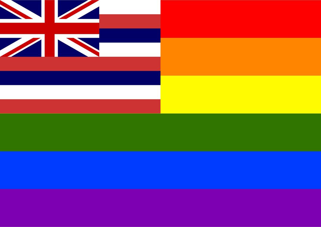 Rainbow Flag Hawaii png transparent