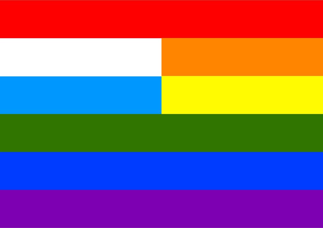 Rainbow Flag Luxembourg png transparent