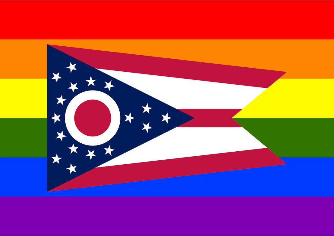Rainbow Flag Ohio png transparent