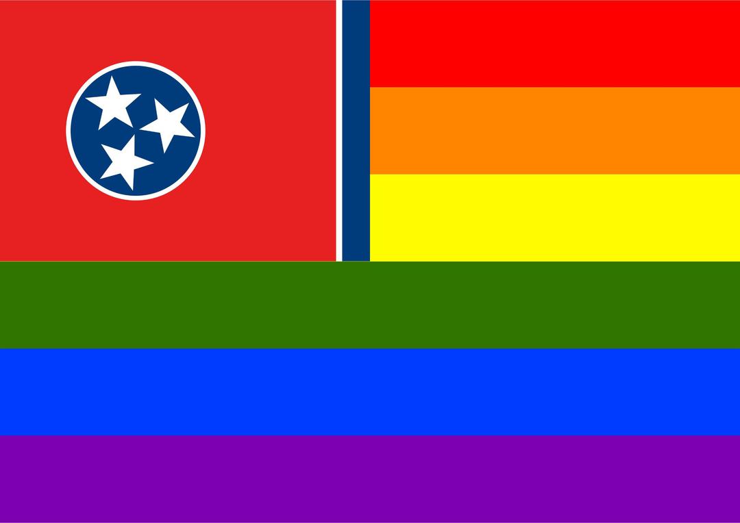 Rainbow Flag Tennessee png transparent