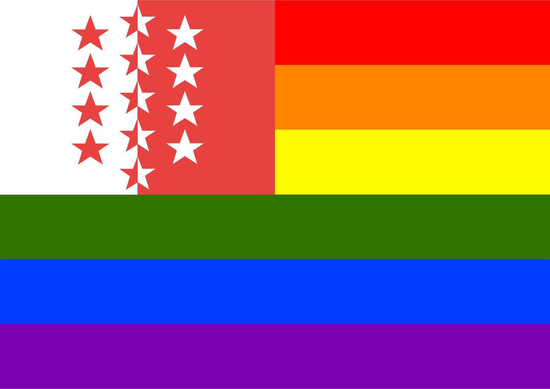 Rainbow Flag Valais png transparent