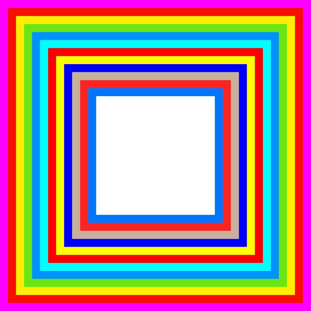 Rainbow Frame png transparent