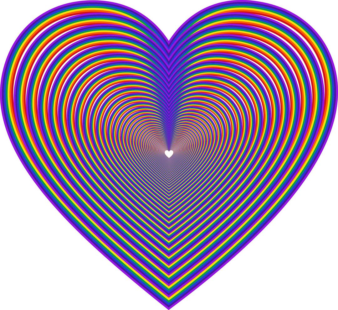 Rainbow Heart 3 png transparent