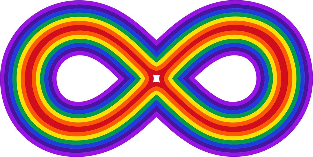 Rainbow Infinity Symbol png transparent