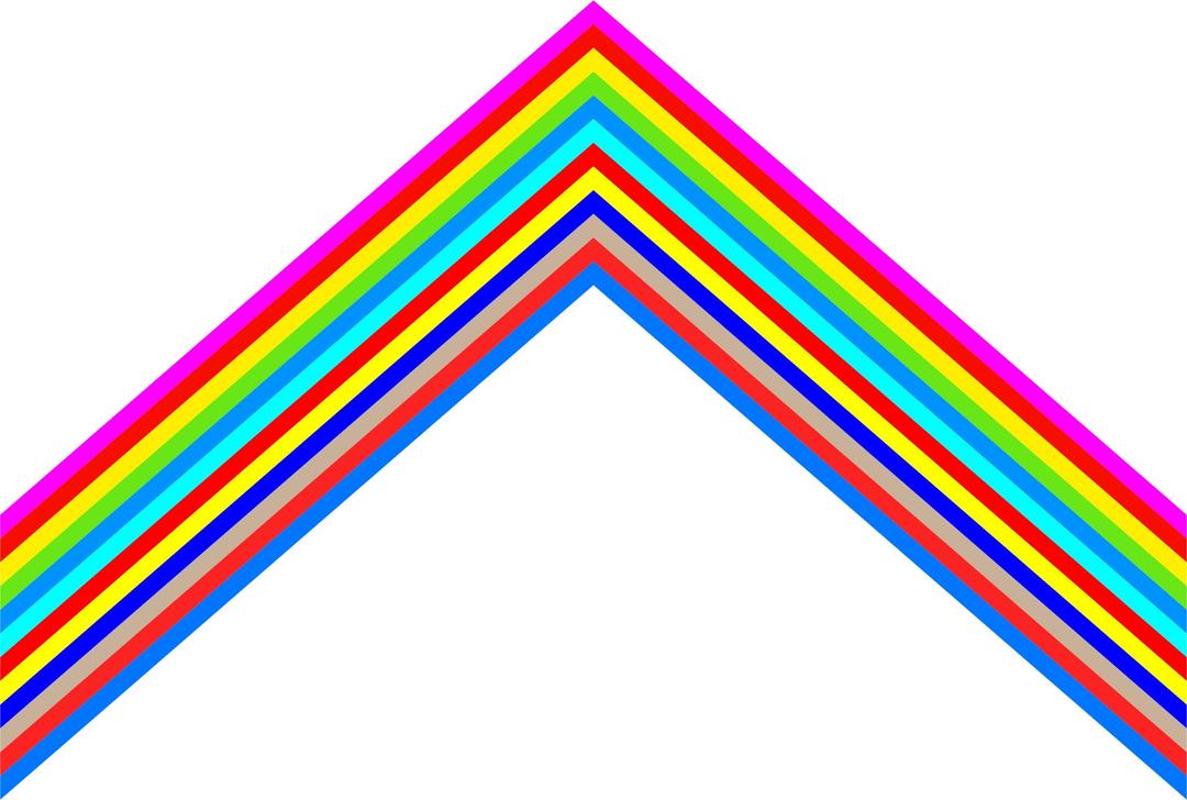 Rainbow Pointing Up png transparent