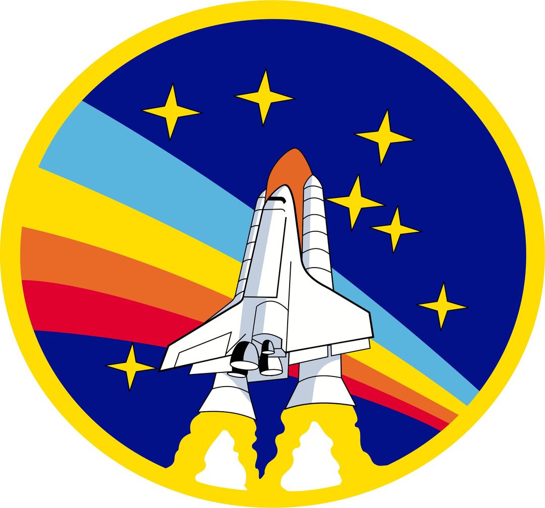 Rainbow Rocket! - shuttle png transparent