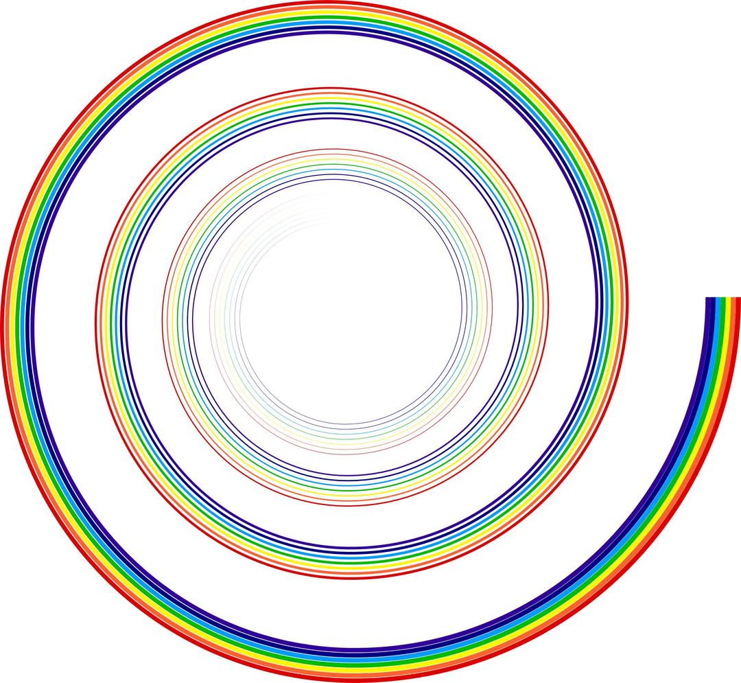 Rainbow Spiral png transparent