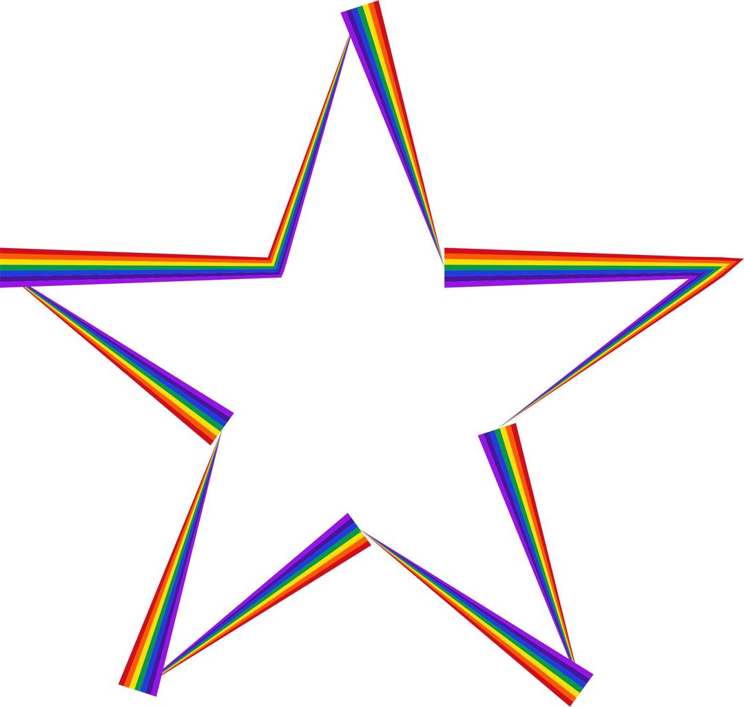 Rainbow Star png transparent