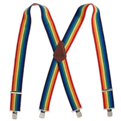 Rainbow Suspenders png transparent