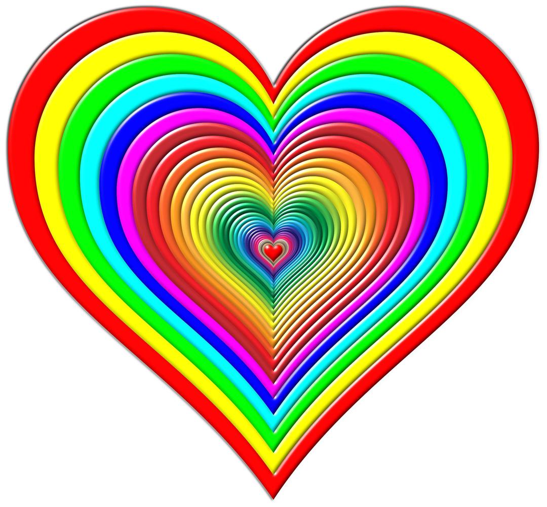 Rainbowrific Heart Enhanced png transparent