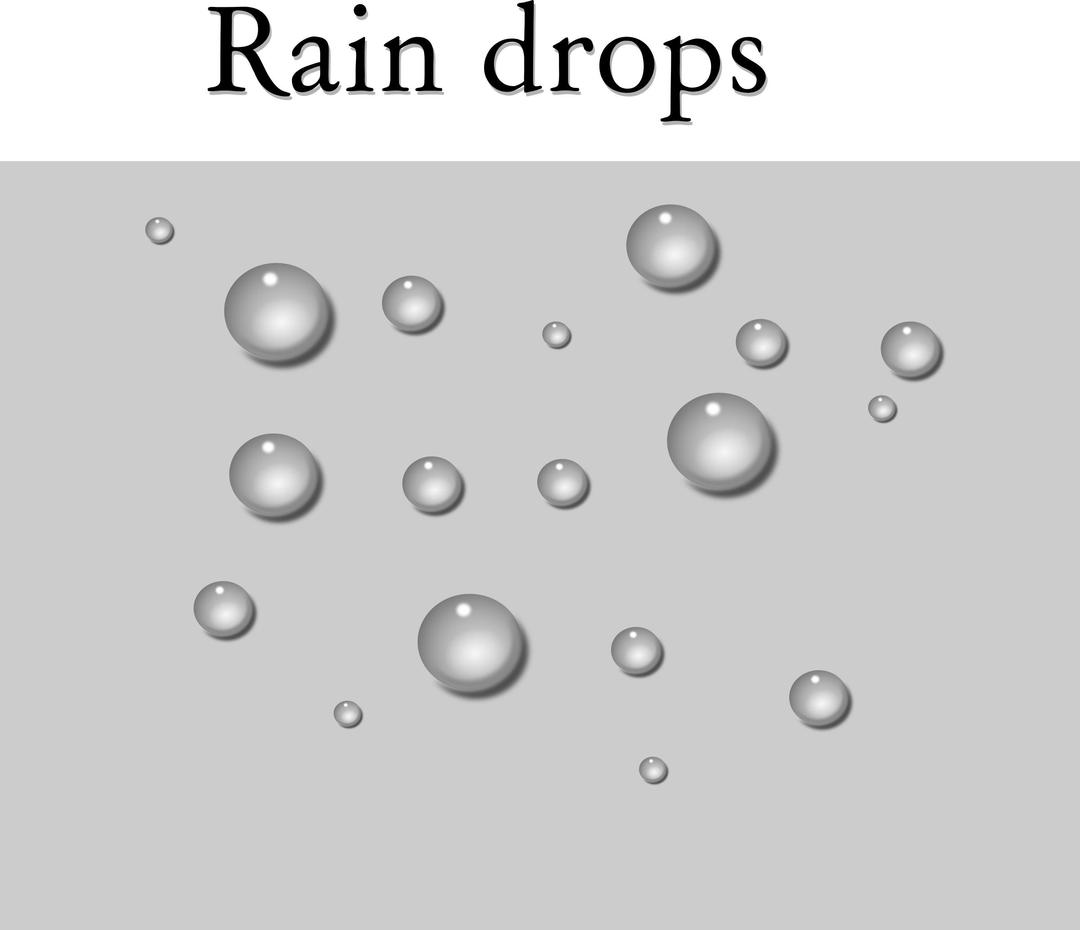 raindrops png transparent