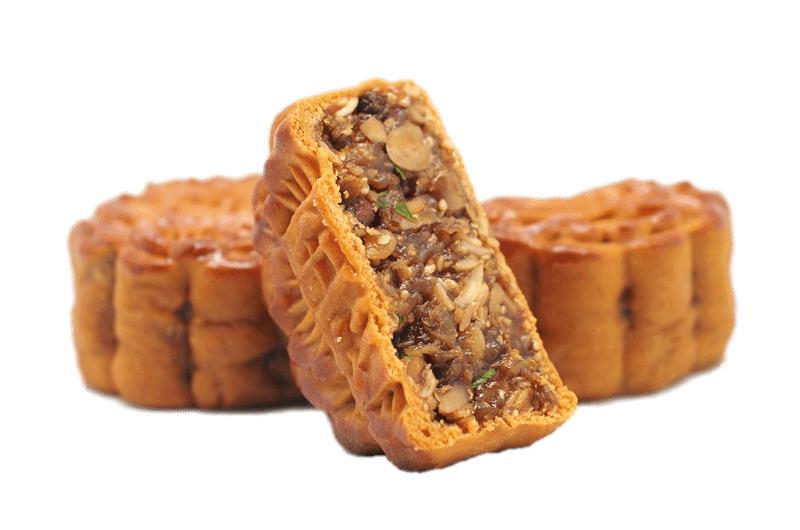 Raisin and Nut Filled Mooncakes png transparent