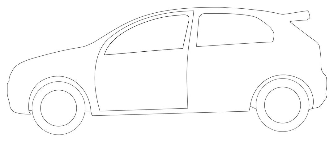 Rally Car Side View Shape png transparent