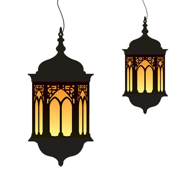 Ramadan Lamp Duo png transparent