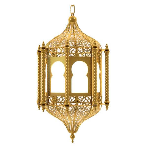 Ramadan Lamp Gold png transparent