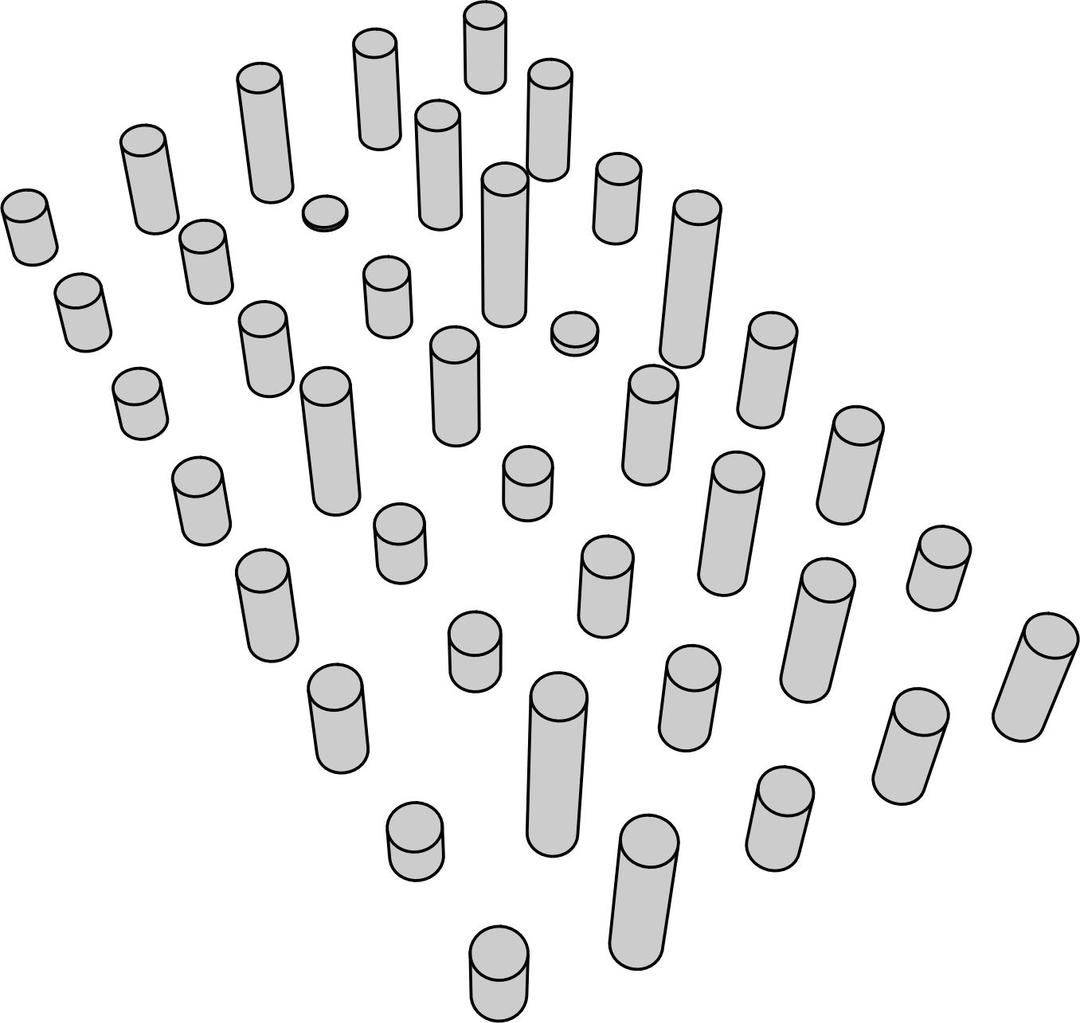 Randomized 3D Cylinder Shapes png transparent